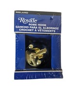 Polished Brass Robe Hook Double Melard Royale 60855 Vintage Bathroom Hooks - $40.74 CAD