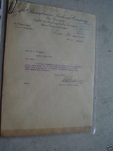 Unique 1910 Pennsylvania Railroad Freight Agent Letter - $18.81