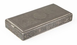 Hermoso Antigüedad Persa con Bisagra Grabado Plata Maciza Caja - Sellados (275g) - £1,492.42 GBP