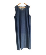 Vintage Studio Ease Denim Maxi Dress Womens Size 22W Sleeveless 90’s cot... - $20.30