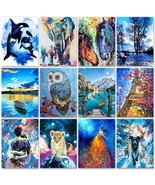 Paint By Numbers Kit Scenery Animals DIY Oil Painting Craft for Adults B... - £14.22 GBP