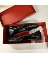 Salvatore Ferragamo Women&#39;s Black Flat Shoes with Small Heel, Size 9 - £116.52 GBP