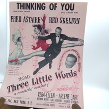 Vintage Sheet Music, Thinking of You from Three Little Words by Burt Kalmar - £14.66 GBP