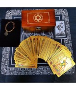 Universal Waite Gold Foil Tarot Deck + Wooden Box, Tablecloth, Pouch And... - $878.67 MXN