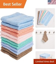 Luxurious Set of 12 Lint-Free Washcloths – 13” x 13” – 100% Ring-Spun Co... - $560.27 MXN