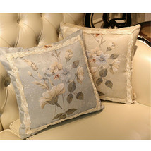 Vintage Flowers Throw Pillow Covers Square Sofa Cushion Cover 20&quot;x20&quot; Home Decor - £20.83 GBP
