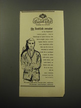 1959 Carroll &amp; Co. Sweater Ad - The Scottish Sweater - £14.78 GBP