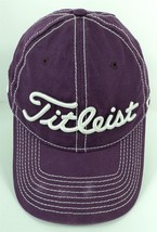 Titleist Golf FJ Pro V1 Embroidered Adjustable Strap Back Purple Hat - C... - $16.33