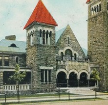 c1910 First M E Methodist Episcopal Church Hamilton Ohio Vintage Postcard Stone - £13.59 GBP