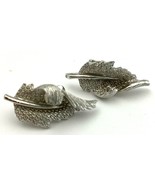 Vintage Coro Silvertone Clip-On Earrings - $7.59