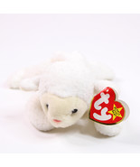 Ty Beanie Baby Fleece Lamb Style 4125 Born March 21 1996 White Lamb Reti... - $9.50 CAD
