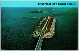 Chesapeake Bay Bridge Tunnel Virginia Beach VA UNP Chrome Postcard G5 - £2.75 GBP