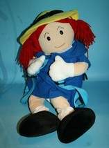 Madeline Doll Backpack 25&quot; Plush Stuffed Big Book Bag Soft Toy Wildkin 1997 Vtg - $18.39