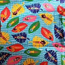 JoAnn Cotton Quilt Fabric 16&quot;x44&quot; Remnant Pool Floating Women Sunbathing Suits - £2.32 GBP