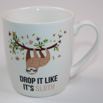 Coco &amp; Lola Sloth Coffee Mug Drop It Like It&#39;s Sloth Tea Cup Cute Coffee... - £7.44 GBP