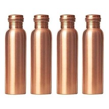 Original Pure Copper Water Bottle set of 4 combo 1000ml - £40.50 GBP