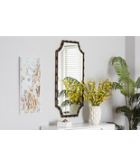 Emilia Rustic Two-Tone Light Brown and Black Finished Metal Accent Wall ... - $3,882.09 MXN