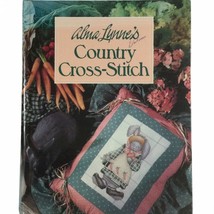 Vintage 90s Country Cross-Stitch Book Alma Lynne&#39;s Hardback Craft Book - £13.67 GBP