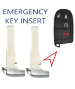 X2 EMERGENCY KEY FOR Jeep Compass Renegade  2015 - 2024  w/KeyRing Hole ... - $14.99