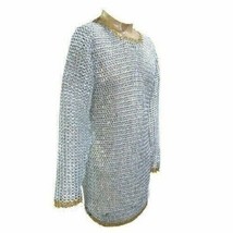 Medieval Chainmail Shirt, Armor Aluminum Riveted Chain mail Hauberk gift... - $256.89