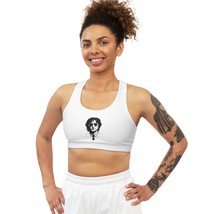 Seamless Sports Bra (AOP) - Custom Printed, Soft and Stretchy, Perfect f... - £31.64 GBP