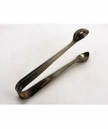 Vintage International Silver Miniature Serving Silver-plate Sugar Tongs MCM - €17,10 EUR