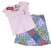 Gymboree Vintage Blouse &amp; Skirt Girls Patchwork Skirt &amp; Top Outfit 4T - £13.54 GBP