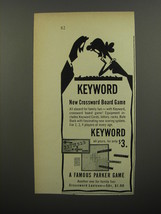 1953 Parker Brothers Keyword Board Game Advertisement - £14.87 GBP