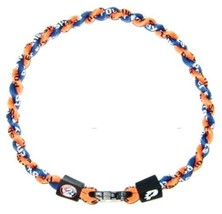 Boys Girls Kids T-Ball Tee-Ball Baseball Tornado Necklace Orange Royal Blue 16&quot; - £7.11 GBP