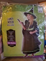 Fancy Witch 2 Pcs Halloween DRESS-UP Girls Child Costume Size: M 8-10 Nwt - £19.80 GBP