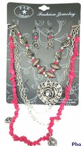P &amp; G Collection Antique Rose Matching Jewelry 3pc - £11.76 GBP