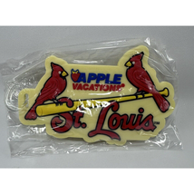 St Louis Cardinals Apple Vacations 2013 Promo Luggage Rubber Travel Tag NEW - $5.90