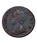 1754 Great Britain Farthing Coin in Very Fine Conditon KM # 581.2 - $130.79 CAD