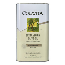 COLAVITA MEDITERRANEAN Extra Virgin Olive Oil 4x3Lt (101.4oz) Tin - $175.00
