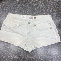 SO Womens Juniors Jean Shorts Size 3 Nwt  Cream Color Denim Shorts - £11.67 GBP