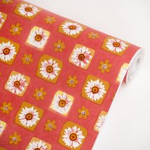 Little Chrysanthemum - Vinyl Self-Adhesive Wallpaper Prepasted Wall Stic... - £19.40 GBP