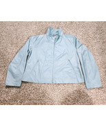 Vintage Ralph Lauren Sport Nylon Windbreaker Blue Rain Jacket Womens Lar... - $48.02 CAD