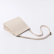 Western style small bag white canvas literary handbags Mori   small square bag - £150.27 GBP