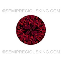 Natural Ruby 4mm Round Diamond Facet Cut FL Clarity Scarlet Color Loose Precious - £169.97 GBP