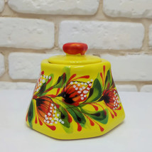 New Sugar Bowl Ceramic Ukraine Flowers Gift Hand Painted Vintage Style H... - $41.92