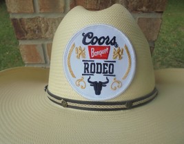 NEW/UNUSED COORS BANQUET RODEO ADHESIVE BACK HAT  PATCH - $6.64
