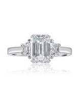 Igi 1.65 Karat E-VS1 Kunstdiamanten Grown Smaragd Schliff Diamantring 14... - €1.384,19 EUR