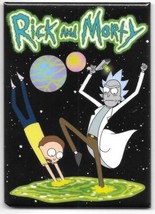 Rick and Morty TV Series Rick  and Morty Portal Jumping Refrigerator Mag... - £3.16 GBP