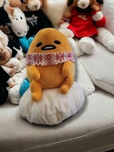 Sanrio, Gudetama, 9&quot; Plush, The Lazy Egg, With Scarf, Christmas, Holiday, Winter - £7.92 GBP