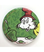 Green Eggs and Ham Illustration Dr. Seuss Pin 1.75&quot; Pinback Button - £9.26 GBP