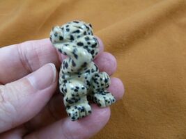 (Y-MON-571) little spotted MONKEY APE gemstone monkeys STONE carving zoo... - $15.79