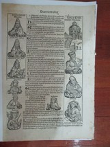 Pagina 65 Di Incunable Norimberga Chronicles, 1493. Salomone E Babylon - £126.16 GBP
