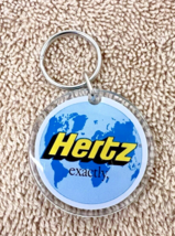 1980s Herts Rent a Car Original Keychain Never Used 1 3/4 across Hert&#39;s - $5.93
