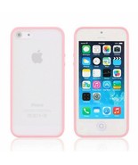 Apple iPhone 6s 6 case Bumper Case Cover Protective Frosted Clear Hard PINK - $5.89