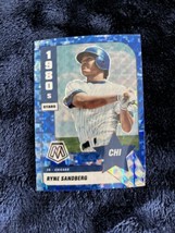 RYNE SANDBERG 2022 PANINI MOSAIC BASEBALL BLUE CAMO PRIZM 1980&#39;S STARS  ... - $9.90